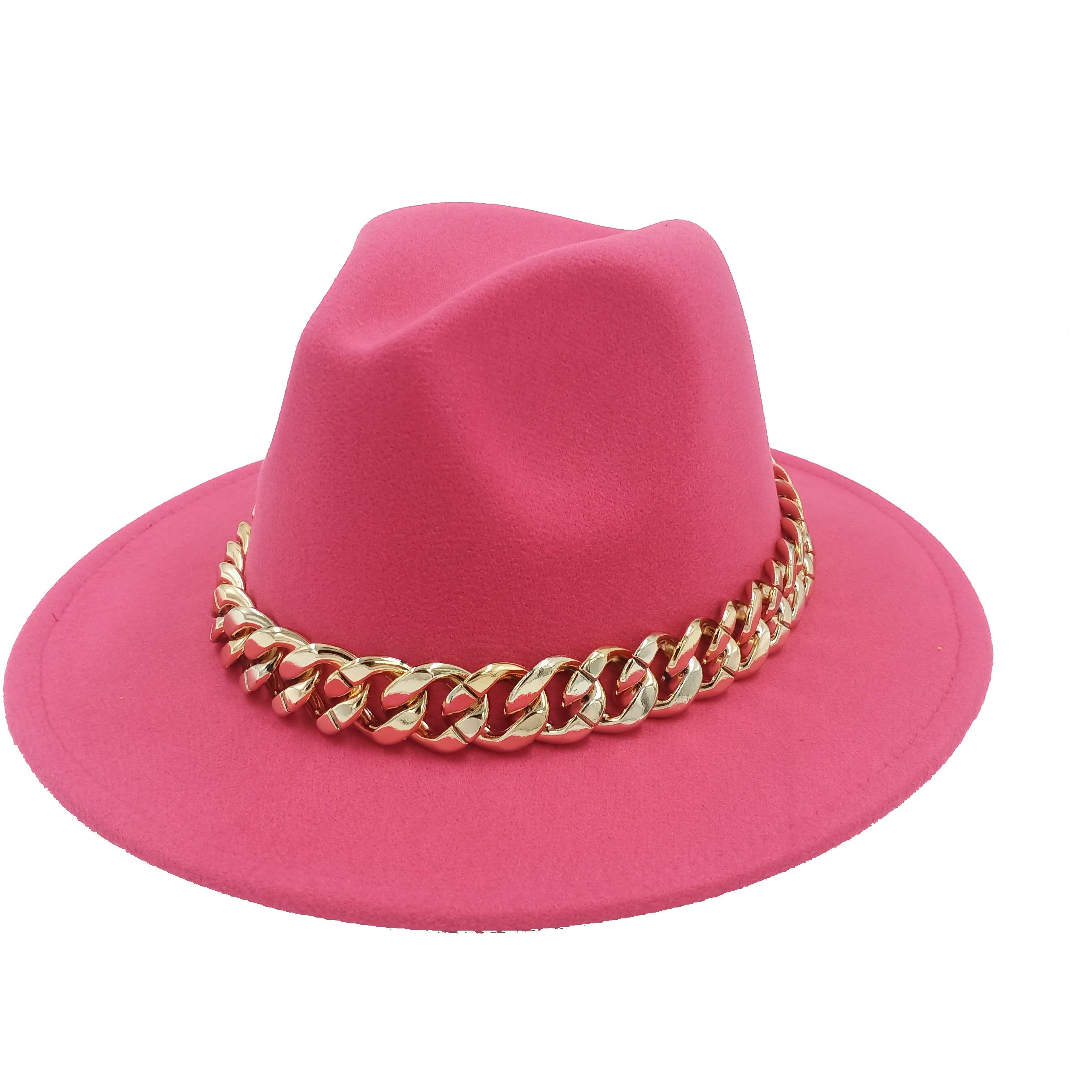 Blue White Men Fedora Unisex Solid Color Fedora Hat Fashion Solid Color Hat Bright Color Wide Brim Autumn Winter Retro Hat Two Tone Dress Hat 56-58CM Stevvex