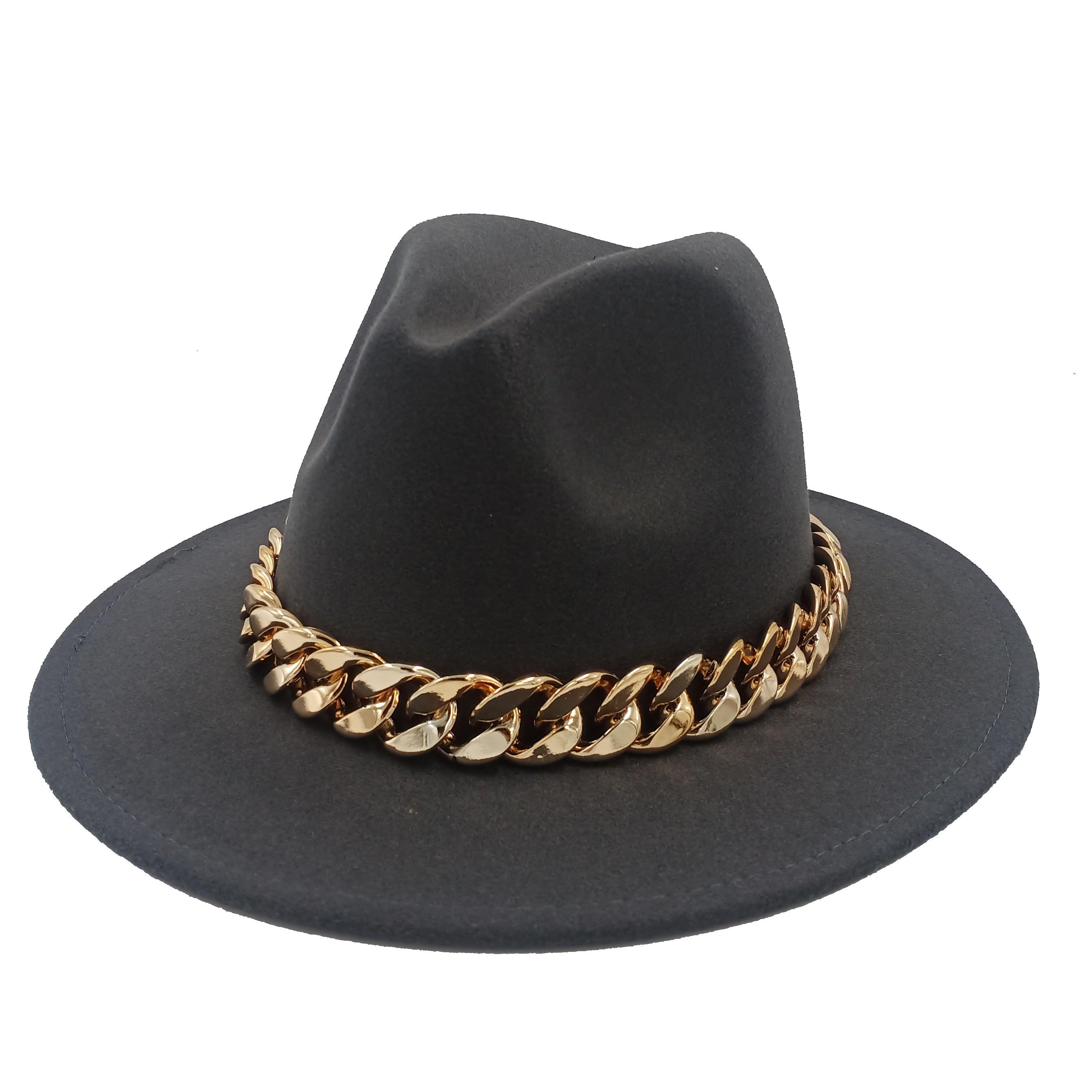 Blue White Men Fedora Unisex Solid Color Fedora Hat Fashion Solid Color Hat Bright Color Wide Brim Autumn Winter Retro Hat Two Tone Dress Hat 56-58CM Stevvex