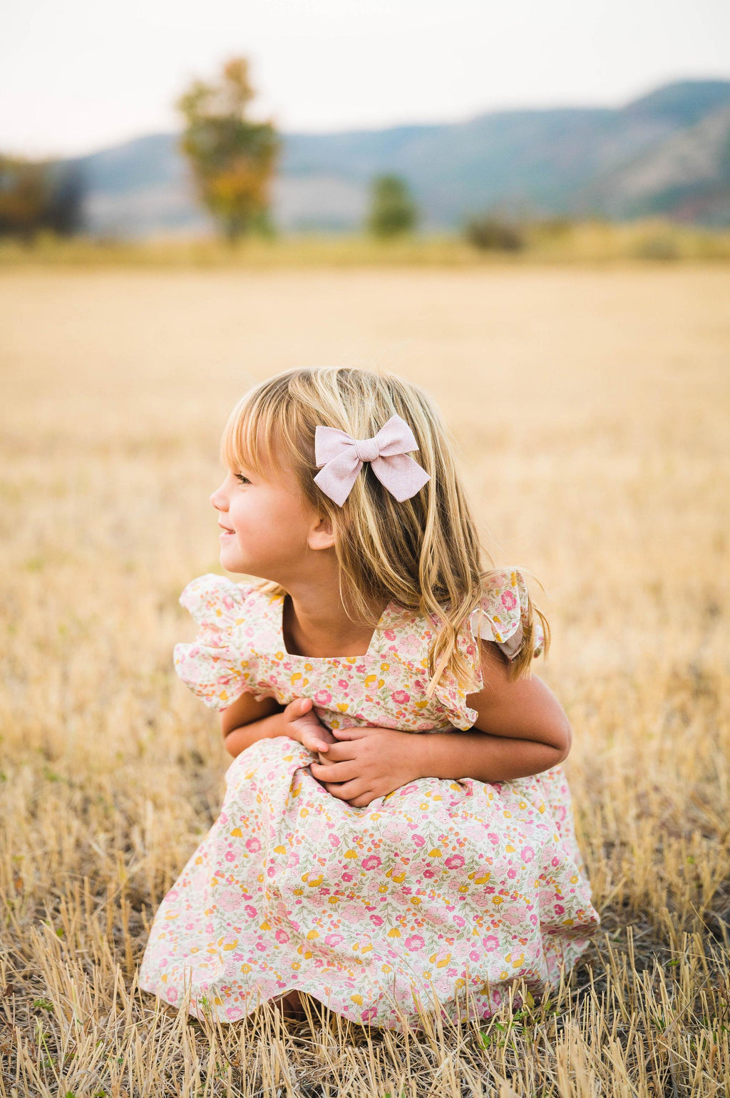 Blushing - Petite Hair Bow Boon Ties