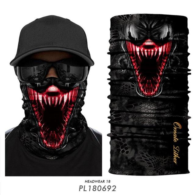 Breathable Mask Bandana Neck Gaiter Cycling Face Mask Hiking Scarves Headband Summer Balaclava Neck Gaiter Tubular Buff Bandana Scarf Headgear Bicycle Half Mask Face Cover Venom Headband Summer Men Beanie Hat Windproof Head Scarves Neck Stevvex