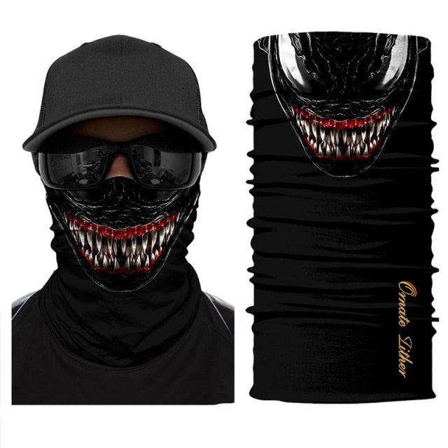 Breathable Mask Bandana Neck Gaiter Cycling Face Mask Hiking Scarves Headband Summer Balaclava Neck Gaiter Tubular Buff Bandana Scarf Headgear Bicycle Half Mask Face Cover Venom Headband Summer Men Beanie Hat Windproof Head Scarves Neck Stevvex