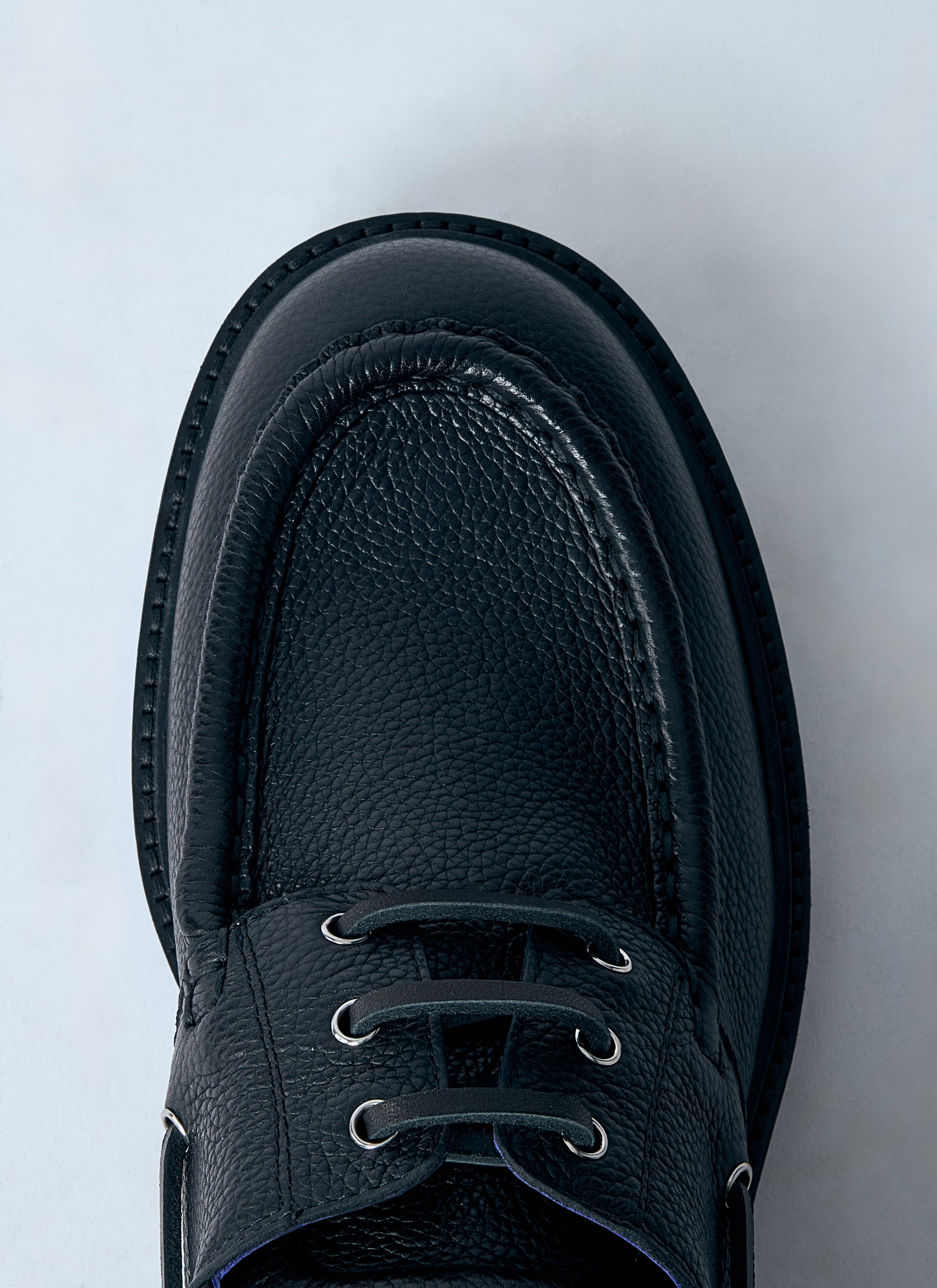 Burberry Men Leather Raft Boat Shoes