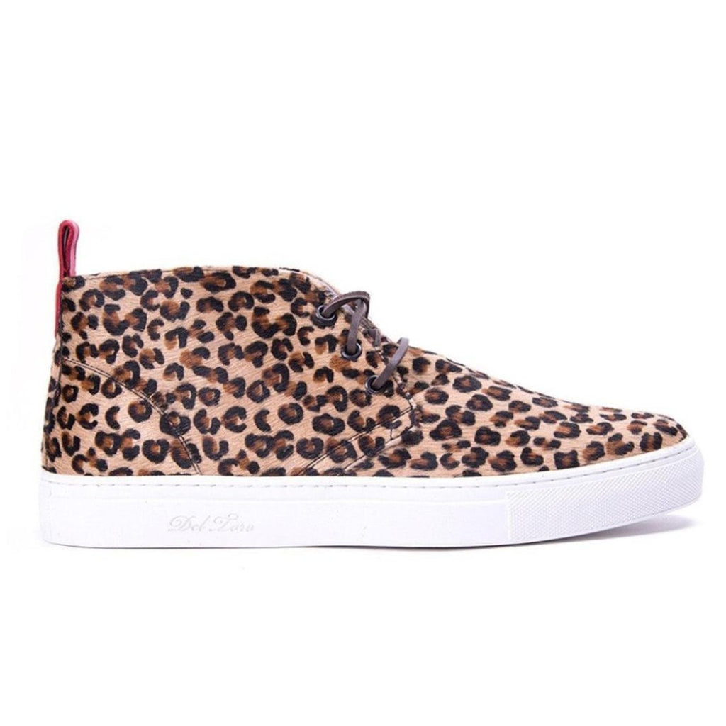 Women's Pony Hair Leopard Chukka Sneaker Del Toro Shoes
