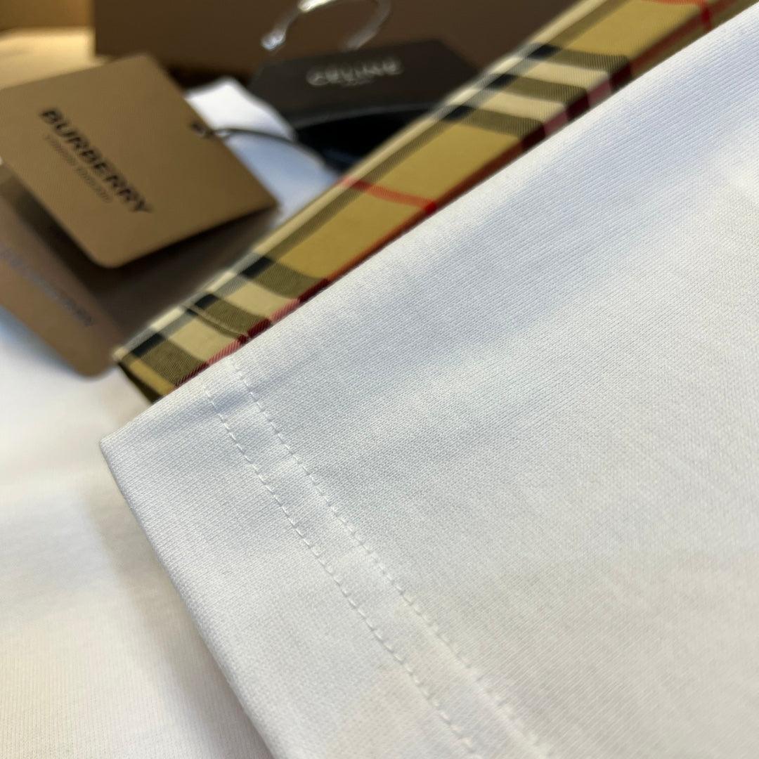 Burberry T-Shirt Without Collar 'White & Beige' Banlieue91