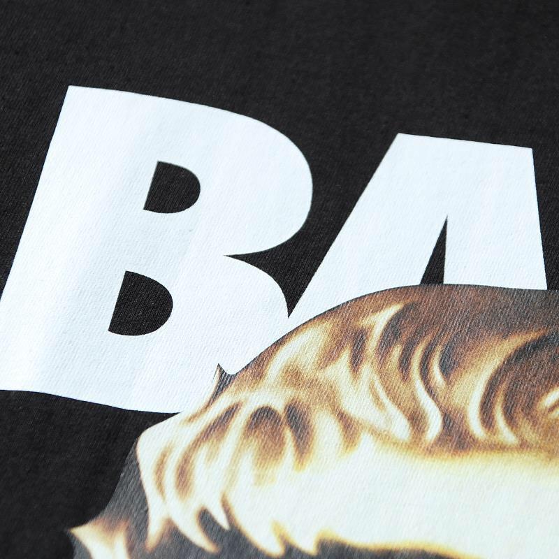 Bathing Ape Black T-Shirt without Collar Banlieue91