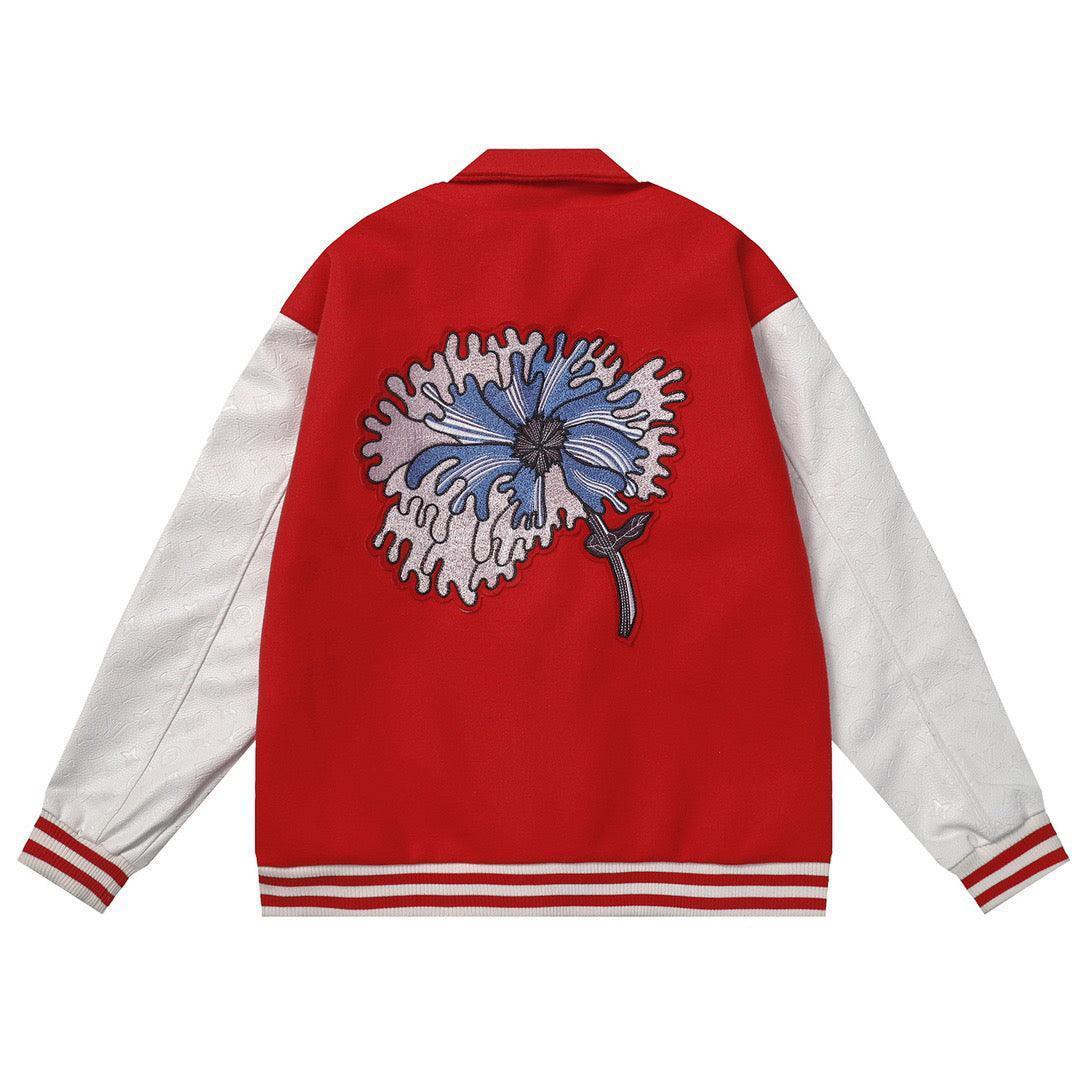 Louis Vuitton Multi-Patches Mixed Leather Varsity Blouson Red Banlieue91