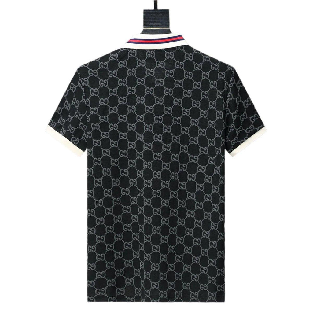 Gucci Black T-shirt with a collar Banlieue91