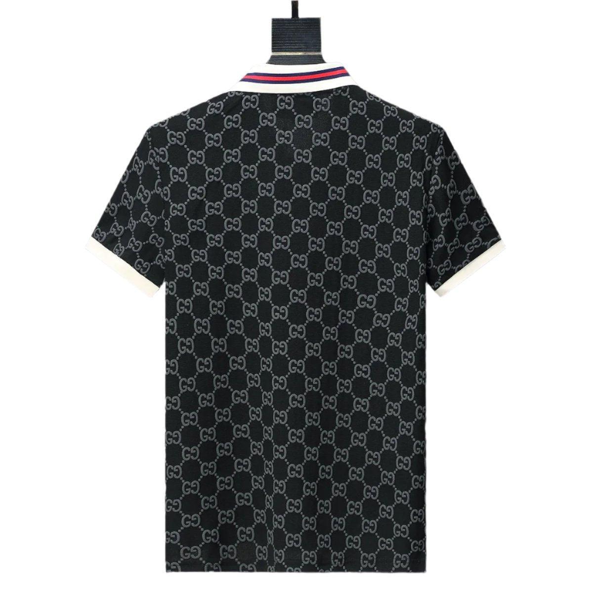 Gucci Black T-shirt with a collar Banlieue91