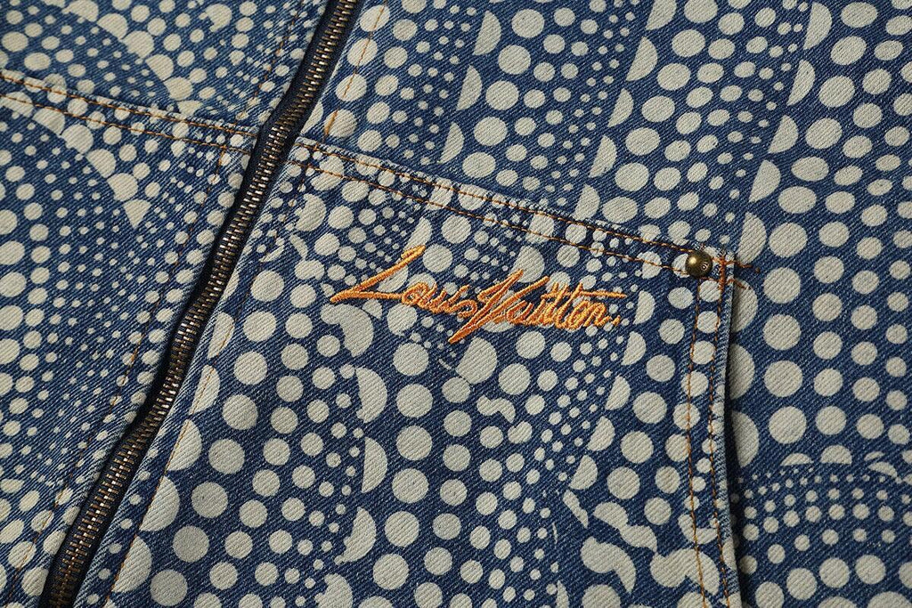 Louis Vuitton LV x YK All Over Pumpkin Denim Blouson Jacket Banlieue91