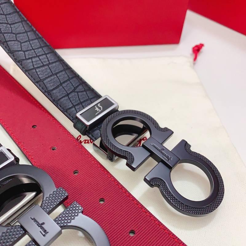 Salvatore Ferragamo Gancini Men's Belt 'Black' Banlieue91