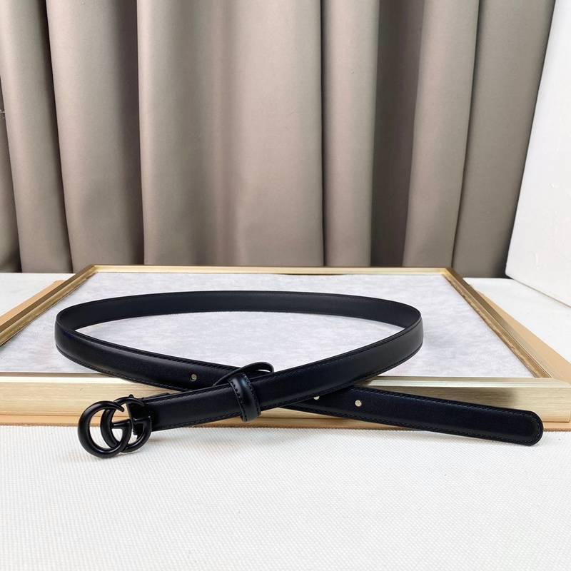 GUCCI Embellished coated-canvas and leather belt 'Black' Banlieue91