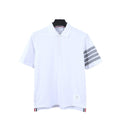 Thom Browne White T-Shirt with Collar Banlieue91
