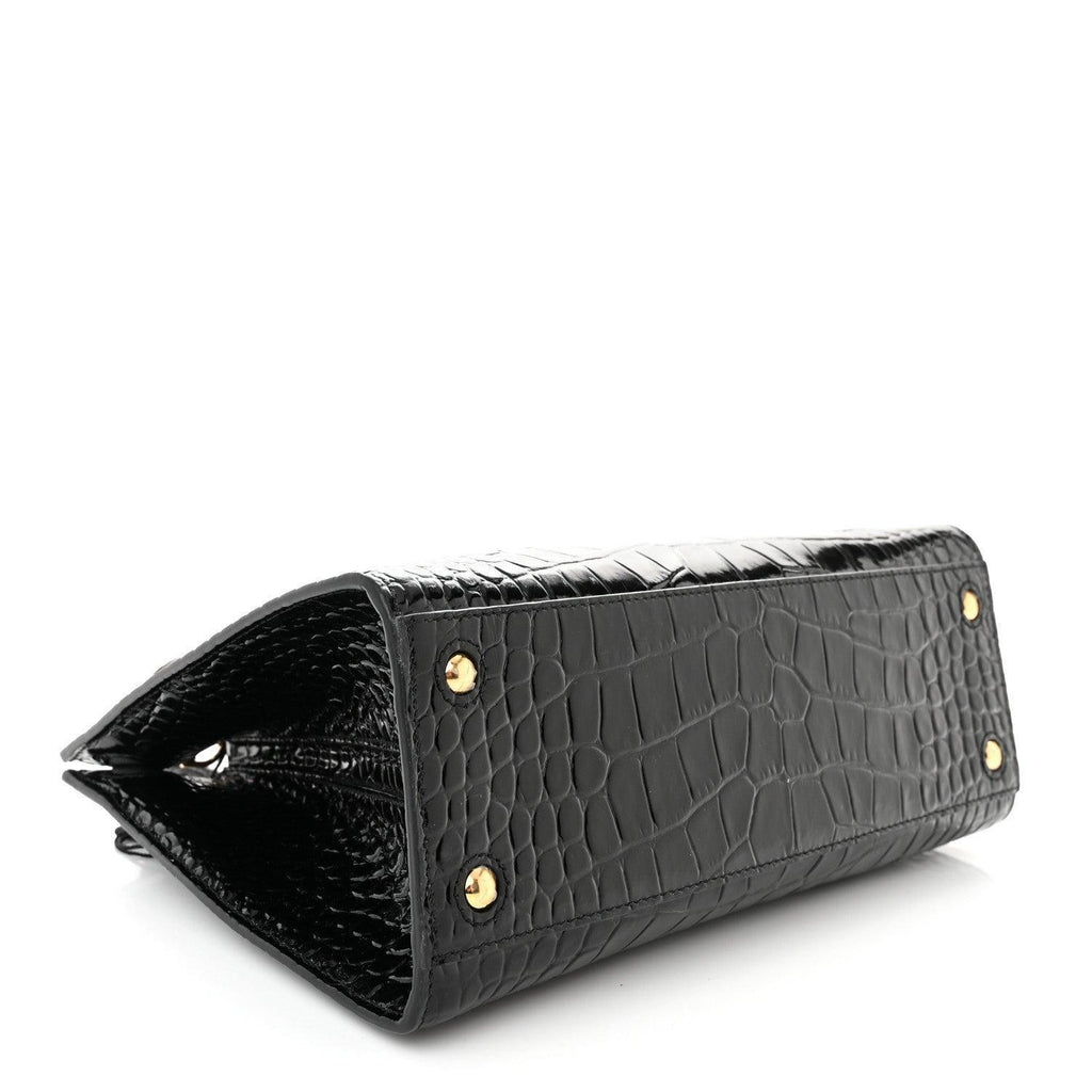 Burberry  Crocodile Embossed Calfskin Mini Frances Tote Banlieue91