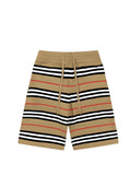 Burberry Men's Striped Cotton Knit Basketball Shorts 'Beige' Banlieue91