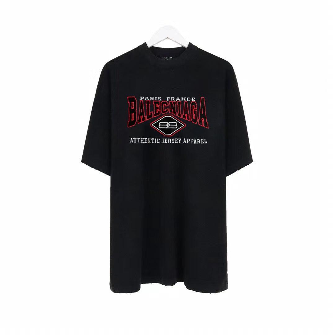 Balenciaga Black T-Shirt Without Collar Banlieue91