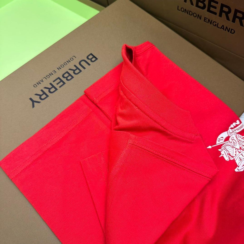 Burberry Red T-Shirt Without Collar Banlieue91