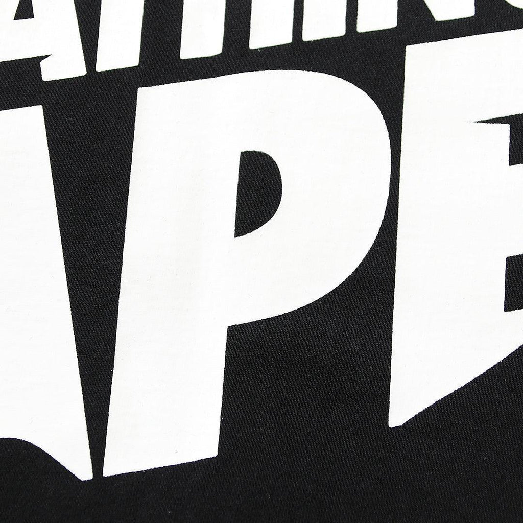 Bathing Ape Black T-Shirt without Collar Banlieue91