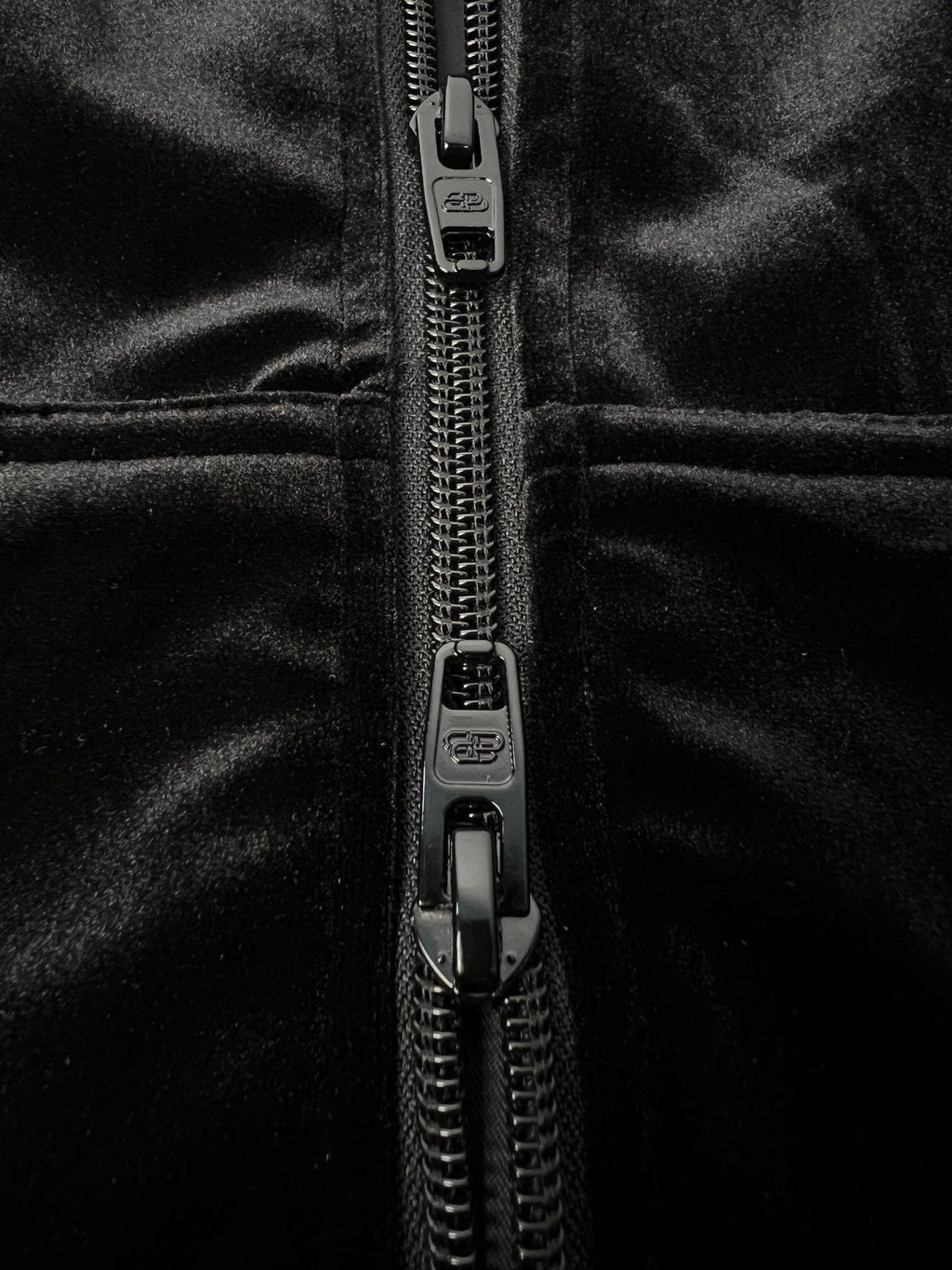 Balenciaga rhinestone-logo zipped hoodie Banlieue91