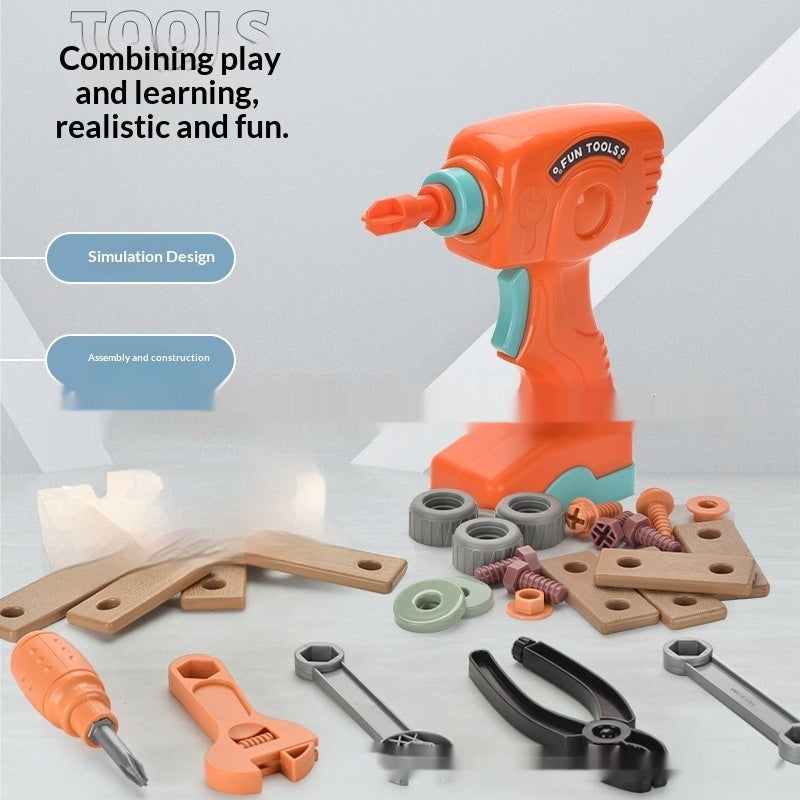 Educational Repair Assembly Playhouse Toolbox Set For Kids Baby Joy
