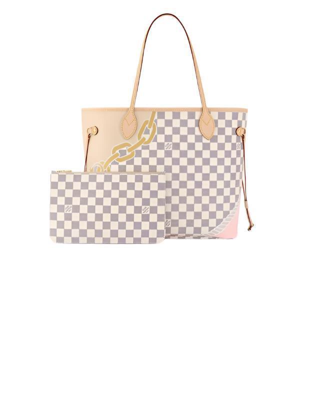 Louis Vuitton Nautical Damier Azur Neverfull Pouch MM Banlieue91