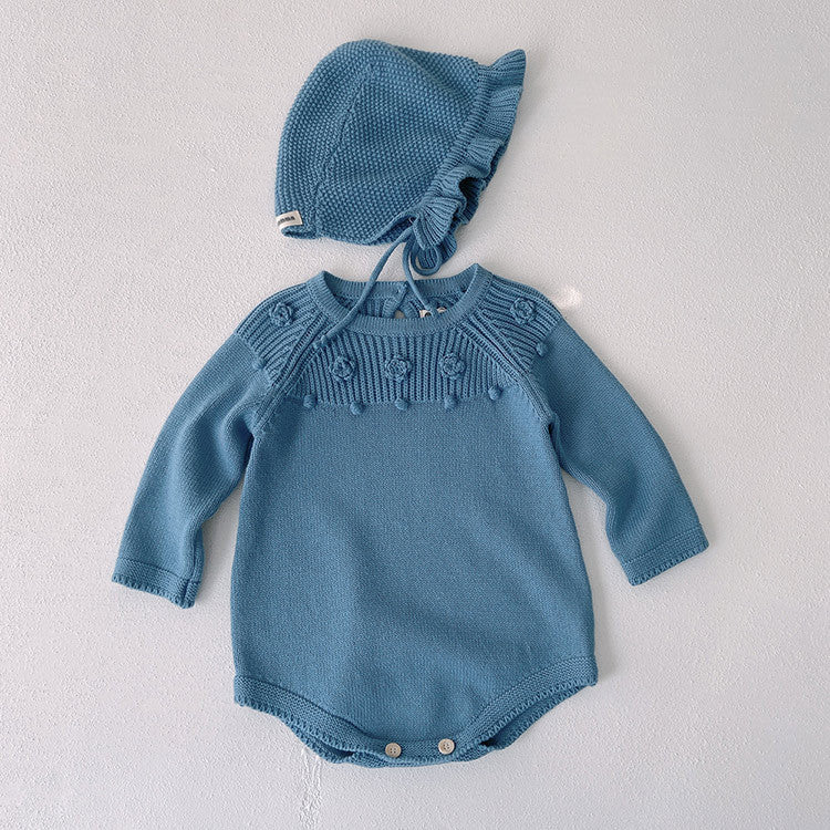 Baby Winter Checkerboard One-piece Newborn Winter Sweater FLIPSTYLEZLLC