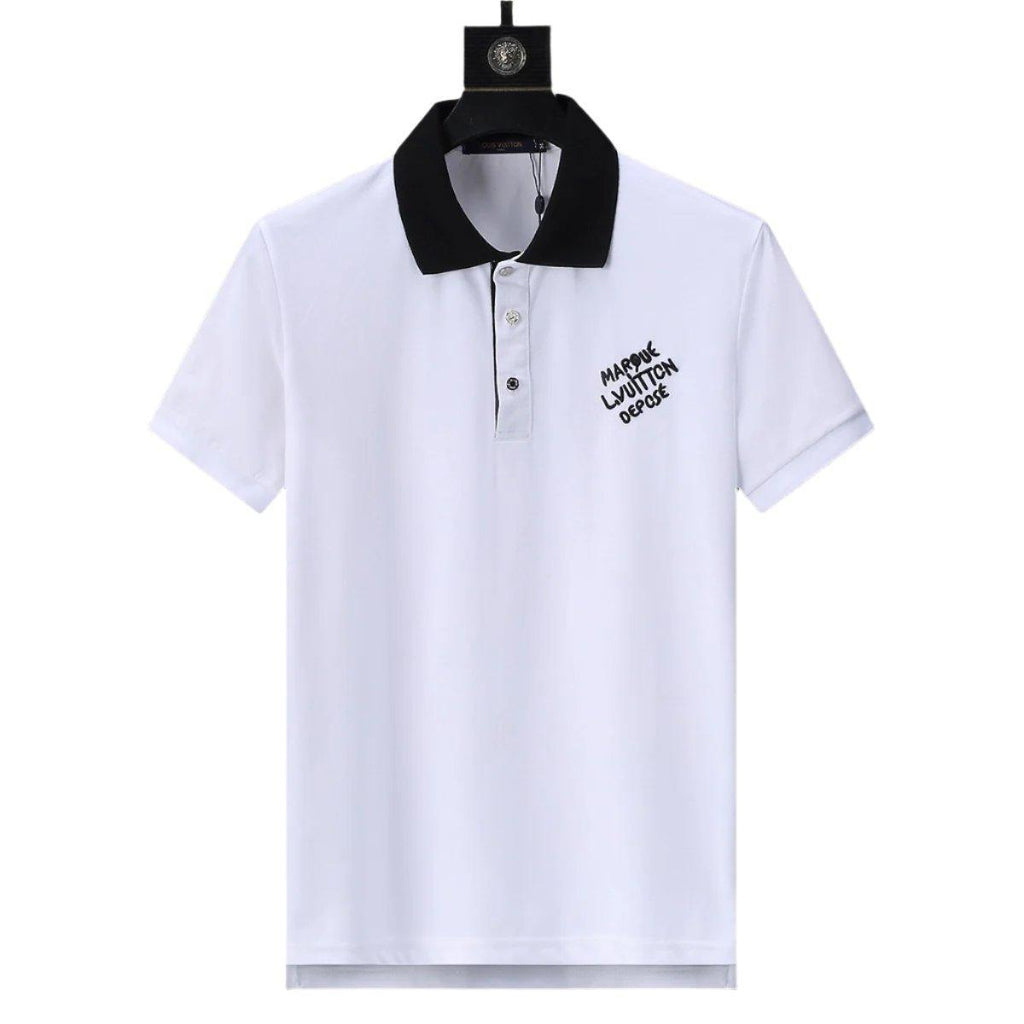 Louis Vuitton White T-Shirt with Collar Banlieue91