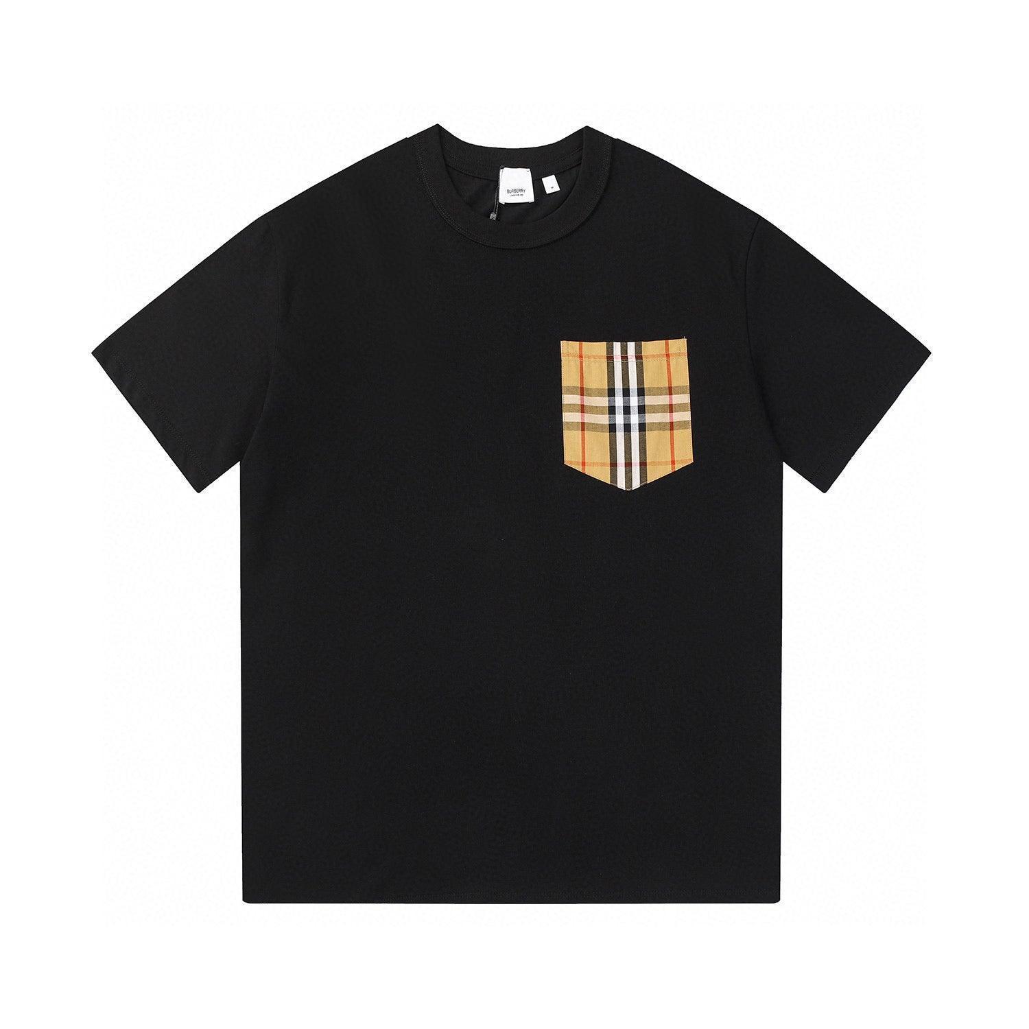 Burberry T-Shirt Without Collar 'Black & Beige' Banlieue91