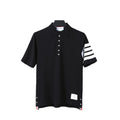 Thom Browne Black T-Shirt with Collar Banlieue91