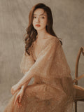 Sequin Fairy Wedding Dress Pregnant Women Photo Studio Clothing