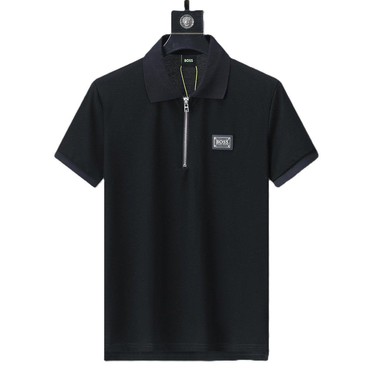 Hugo Boss Black T-Shirt with Collar Banlieue91