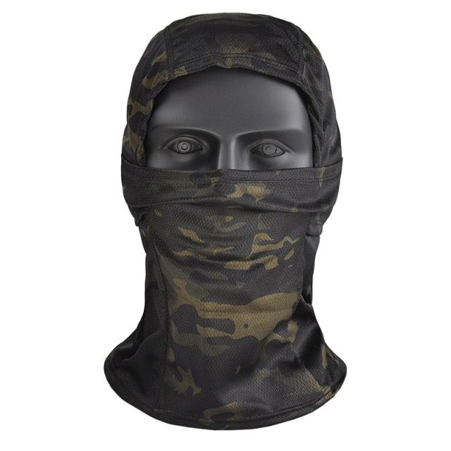 Camouflage Balaclava Full Face Mask for Cycling Hunting Army Bike Military Helmet Liner Tactical Airsoft Cap Scarf Mask Moto Face Mask Balaclava Moto Riding Motorbike Biker Racing Breather Mask Ski Hat Spring Summer For Men Women Stevvex