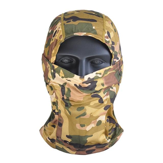 Camouflage Balaclava Full Face Mask for Cycling Hunting Army Bike Military Helmet Liner Tactical Airsoft Cap Scarf Mask Moto Face Mask Balaclava Moto Riding Motorbike Biker Racing Breather Mask Ski Hat Spring Summer For Men Women Stevvex