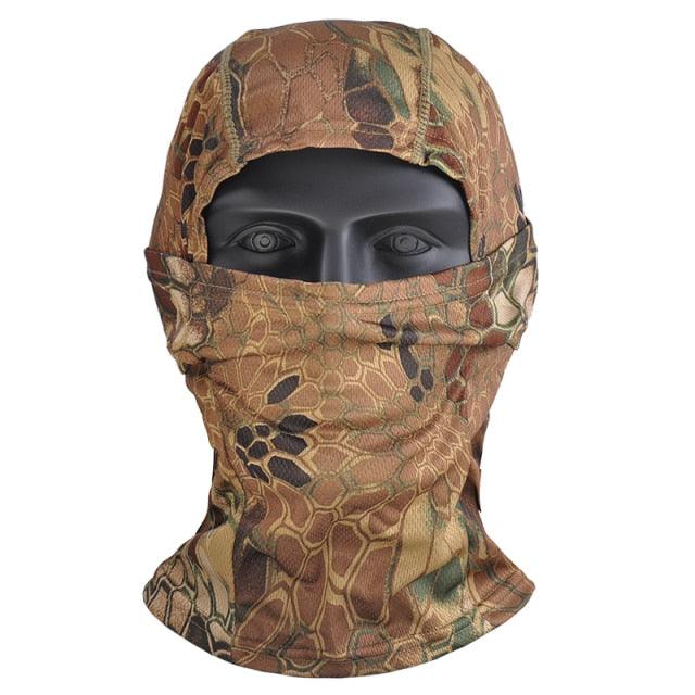 Camouflage Balaclava Full Face Mask for Cycling Hunting Army Bike Military Helmet Liner Tactical Airsoft Cap Scarf Mask Moto Face Mask Balaclava Moto Riding Motorbike Biker Racing Breather Mask Ski Hat Spring Summer For Men Women Stevvex
