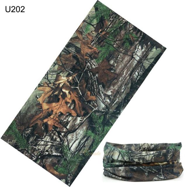 Camouflage Neck Gaiter Hunting Scarves Ice Silk Bandana Tubular Buff Half Mask Tactical Sport Headband Balaclava  Balaclava Seamless Magic Head Scarf Breathable Bandana Turban Outdoor Hiking Quick-Dry Sweat Absorbing Scarves Multifunction Beanie Hat Stevvex