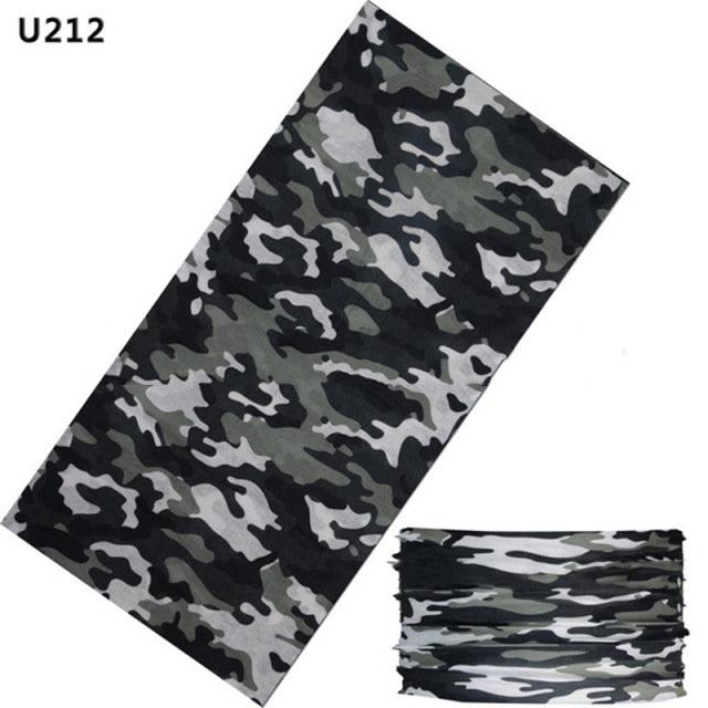 Camouflage Neck Gaiter Hunting Scarves Ice Silk Bandana Tubular Buff Half Mask Tactical Sport Headband Balaclava  Balaclava Seamless Magic Head Scarf Breathable Bandana Turban Outdoor Hiking Quick-Dry Sweat Absorbing Scarves Multifunction Beanie Hat Stevvex