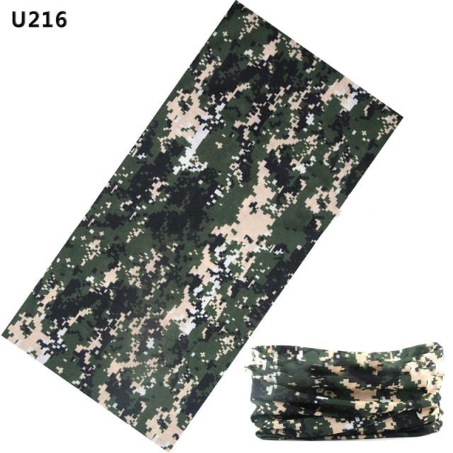 Camouflage Neck Gaiter Hunting Scarves Ice Silk Bandana Tubular Buff Half Mask Tactical Sport Headband Balaclava  Balaclava Seamless Magic Head Scarf Breathable Bandana Turban Outdoor Hiking Quick-Dry Sweat Absorbing Scarves Multifunction Beanie Hat Stevvex