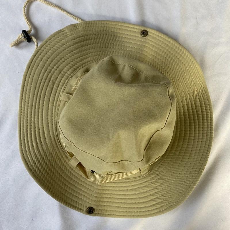 Camouflage Outdoor Bucket Hat Camping Hat Men Foldable Sun Cap Breathable Adjustable Bucket Cap for Men/Women Sports Sun Cap Unisex Fishing Hiking Travel Solid Color Hats Stevvex