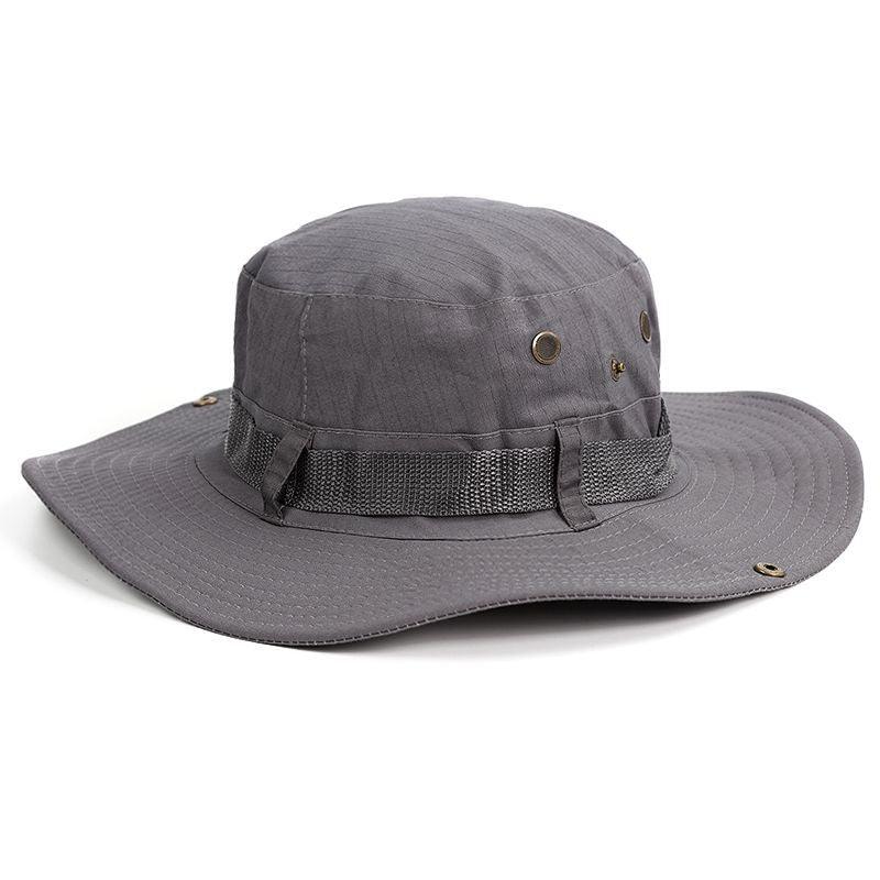 Camouflage Outdoor Bucket Hat Camping Hat Men Foldable Sun Cap Breathable Adjustable Bucket Cap for Men/Women Sports Sun Cap Unisex Fishing Hiking Travel Solid Color Hats Stevvex