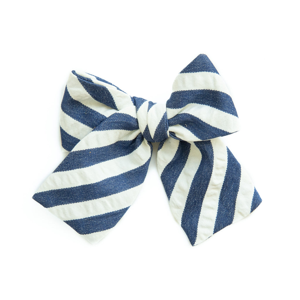 Captain Stripe - Petite Hair Bow