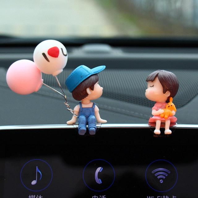 Car Decoration Cute Cartoon Couples Action Figure Figurines Balloon Ornament Auto Interior Dashboard Accessories for Girls Gifts Car Decoration Cute Cartoon Couples Action Figure Figurines Balloon Ornament Auto Interior Dashboard Accessories for Girls Gif Stevvex