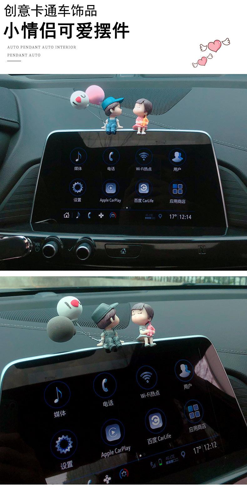 Car Decoration Cute Cartoon Couples Action Figure Figurines Balloon Ornament Auto Interior Dashboard Accessories for Girls Gifts Car Decoration Cute Cartoon Couples Action Figure Figurines Balloon Ornament Auto Interior Dashboard Accessories for Girls Gif Stevvex
