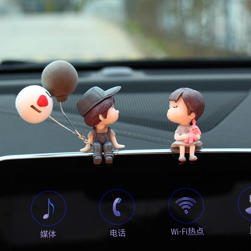 Car Decoration Cute Cartoon Couples Action Figure Figurines Balloon Ornament Auto Interior Dashboard Accessories for Girls Gifts Car Decoration Cute Cartoon Couples Action Figure Figurines Balloon Ornament Auto Interior Dashboard Accessories for Girls Gif Stevvex