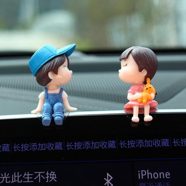 Car Decoration Cute Cartoon Couples Action Figure Figurines Balloon Ornament Auto Interior Dashboard Accessories for Girls Gifts Car Decoration Cute Cartoon Couples Action Figure Figurines Balloon Ornament Auto Interior Dashboard Accessories for Girls Gif Stevvex