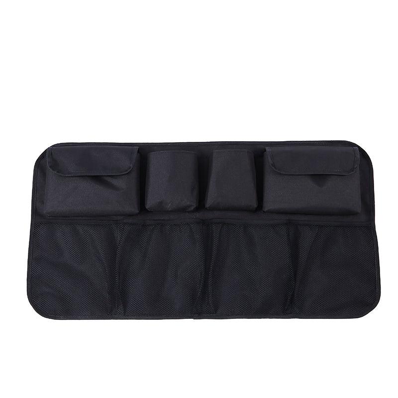 Car Trunk Organizer Adjustable Backseat Storage Bag Net High Capacity Multi-use Oxford Automobile Adjustable Strap Durable Seat Back Organizers Universal Back Seat Trunk Organizer Hanging Car Organizer Trunk Foldable Cargo Storage Backseat Trunk Organizer Stevvex