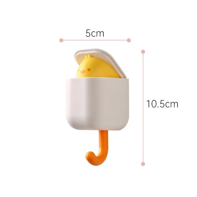 Cartoon Cat Hook Self Adhesive Dormitory Bedroom Door Hangers Hooks Key Umbrella Towel Cap Coat Rack Wall Animal Decoration Rack Non-Marking Hook Nail-Free Animal Hook Entrance Key Strong Sticking Hook Stevvex