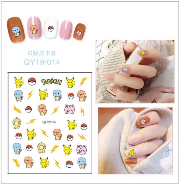 Cartoon Characters Plants Animals Forest Flowers Small Fresh Flowers 3D Nail Stickers Hyuna Style Nail Patch Waterproof Self Adhesive Nail Decals for Nail Art Decoration Including Hearts Stars Letters Bowknot Leaves Flowers Plants Fruits Butterflies