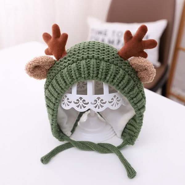 Cartoon Elk Baby Hat Winter Christmas Knitted DailySale
