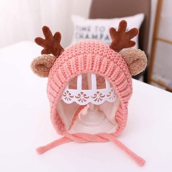 Cartoon Elk Baby Hat Winter Christmas Knitted DailySale