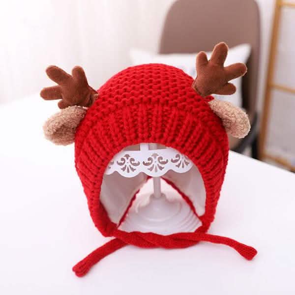 Cartoon Elk Baby Hat Winter Christmas Knitted DailySale