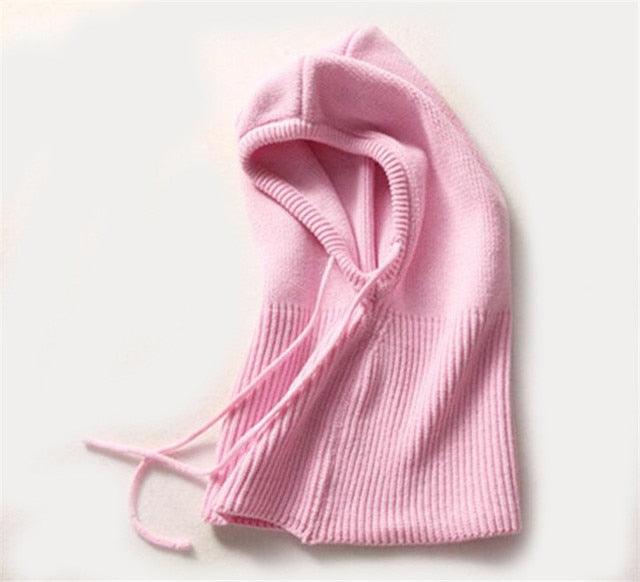 Cashmere Winter Knitted Hat Beanie Women Scarf Skellies Beanies Winter Hats For Women Men Cap Solid Bonnet Mask Brand Hat Balaclava Shawl Women Winter Hat Soft Knitted Hooded Neck Collar Cap Beanie Hat Warm Scarf Unisex Bonnet Hooded Scarf Hat Stevvex